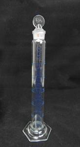 lot 54 image: Lot of 10 Merco Mercer Glass Works 50 ML Glass Graduated Mixing&nbspCylinders with Stopper