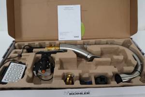 lot 245 image: Kohler R32323-SD-VS Touchless pull-down kitchen faucet