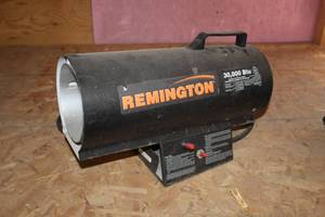 lot 15 image: 2003 Remington Propane Forced Air Construction Heater 30,000 BTU RLP30,BLP30,REM30LP