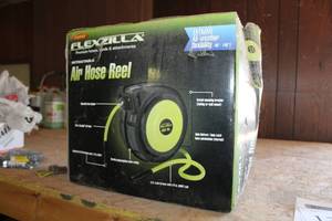 lot 16 image: Legacy Flexzilla Retractable Air Hose Reel 50 38 (new in box)