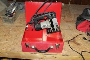 lot 33 image: Porter-Cable HD Industrial Jig Saw with Metal Case 7549