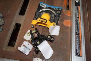lot 102 image: Lot of (5) Trailer Accessories - Reese Towpower Coupler Lock (x1), Clevis Screw Pins (x4)