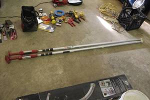 lot 100 image: Lot of (2) Zip Wall Jack Wall Poles 20