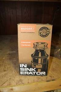 lot 137 image: Insinkerator Badger 1 Food Waste Disposer (new in box)