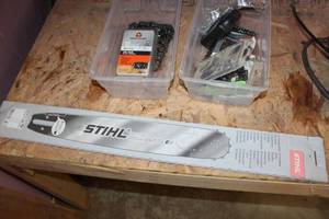 lot 117 image: Lot of Chain Saw Blade, Assorted Chain Saw Chains