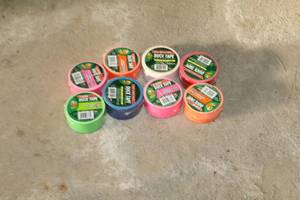 lot 125 image: Lot of (8) Rolls of Duct Tape Multi-Color (new)