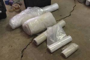 lot 127 image: Lot of (5) Rolls of Plastic Sheeting