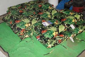 lot 146 image: Lot of (8) Better Homes & Gardens Dining Chair Cushion (in box)