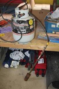 lot 205 image: Propane Torch with Propane Tank