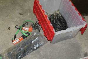 lot 187 image: Lot of Bungee Straps (in plastic bin)