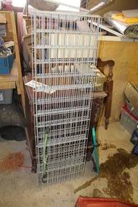 lot 269 image: Lot of (5) Metal Wire Shelves