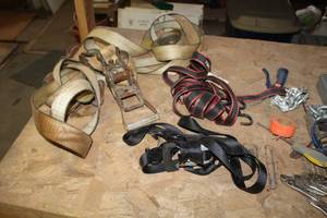 lot 339 image: Lot of (3) Ratchet Straps - Regular (x2), Heavy Duty (x1)