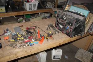 lot 340 image: Husky Tool Bag, Hand Tools - Hammers, Wrenches, Screwdrivers, Pliers, Misc. Hand Tools