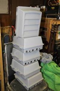 lot 305 image: Lot of (5) Mediacom Plastic Junction Box 10Wx 5-12Dx12H