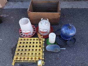 lot 16 image: Chicken Waterers, Feeders, Egg Turners & More
