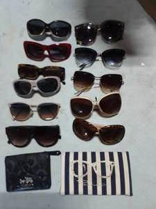 lot 64 image: 1-Coach Wallet, Lot Of Fashion Sun Glasses, 1-Case