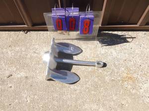 New 15lb river anchor. As shown.