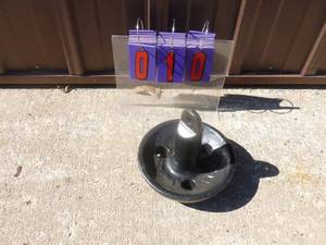New 20 lb coated mushroom anchor. As shown.