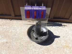 New 15 lb coated mushroom anchor. As shown.