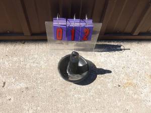 New 8 lb coated mushroom anchor. As shown.