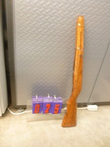 SKS wood stock. Good used condition. As shown.