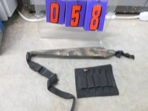 Riffle sling & stock shell holder. As shown.