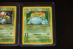 lot 8 image: 1999 Pokemon Base Set Venusaur Evolution Set