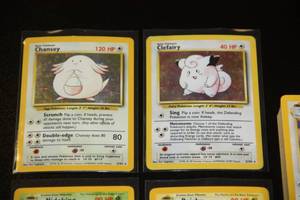 lot 13 image: 1999 Pokemon Base Set  Partial Starter Set with 55 of 102 Cards