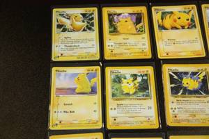 lot 52 image: Pokemon Pikachu Card Lot  12 Different Cards