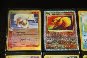 lot 54 image: Pokemon Eevee and Eevee Evolve Card Lot  7 Different Cards