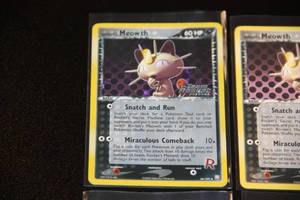 lot 55 image: Pokemon Meowth Card Lot  6 Different Cards