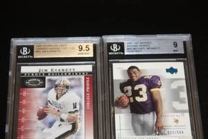 lot 68 image: Graded BGS Football Card Lot  5 Cards