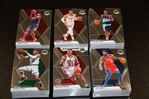 lot 70 image: 2019-20 Panini Mosaic Basketball Card Lot  190 Cards