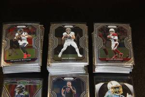 lot 73 image: 2020 Prizm Football Card Lot  140 Cards