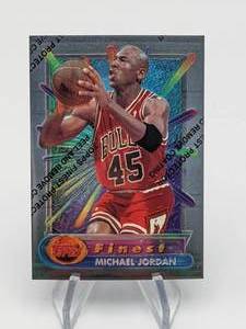 lot 31 image: 1995 Topps Finest Michael Jordan #331 Card with Original Coating