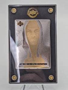 lot 29 image: 1994 Upper Deck Michael Jordan 24k Gold  Nickel Special Edition Mail-Away Metal Card #11761994 Complete