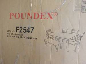 Poundex 6 pc Dining Set- Expresso...