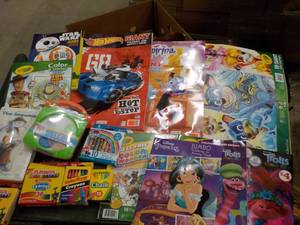 Coloring Books, Crayons, and Clauk...