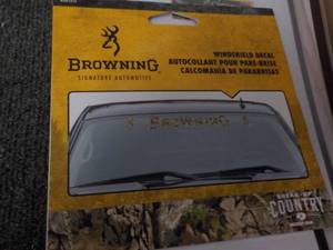 Lot of 10 Browning Windshield Decal...