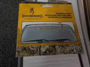 Lot of 10 Browning Windshield Decal...