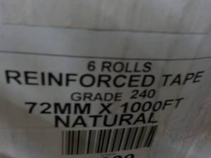 Case of 6 Rolls 72mm x 1000 ft Rein...
