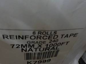Case of 6 Rolls 72mm x 1000 ft Rein...