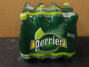 12 Pack Perrier Lime Mineral Water...