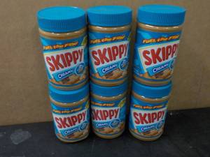 6 - 16.3 oz Jars Skippy Creamy Pean...