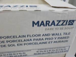 18 Boxes Marazzi Porcelain and Wall...