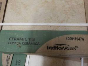 22 Boxes Traffic Master Ceramic Til...