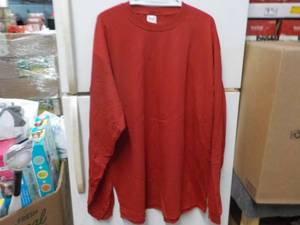 6 Size 2XL Anvil Red Long Sleeve To...