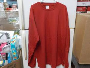 6 Size 2XL Anvil Red Long Sleeve To...