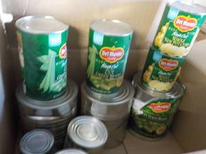 Box of Green Bean and Canned Potato...