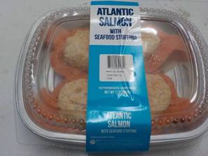 2 lb pkg Frozen Atlantic Salmon wit...